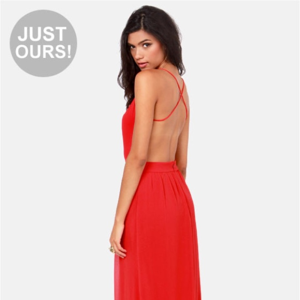 EXCLUSIVE ROOFTOP GARDEN BACKLESS MAXI DRESS